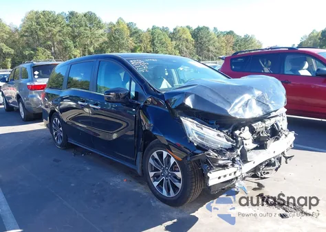 2022 Honda Odyssey Ex-L из США, поврежденный, VIN 5FNRL6H73NB062343